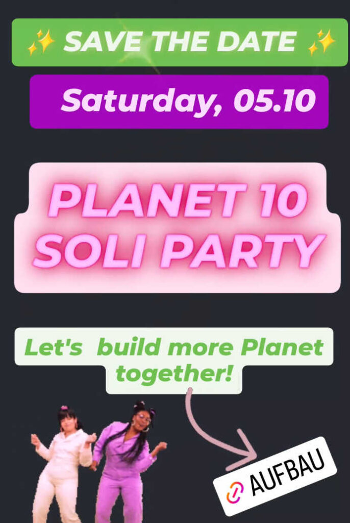 flyer planet 10 party am 5. oktober 2024